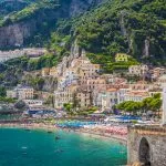 Stad Amalfi, Amalfikust, Campanië, Italië