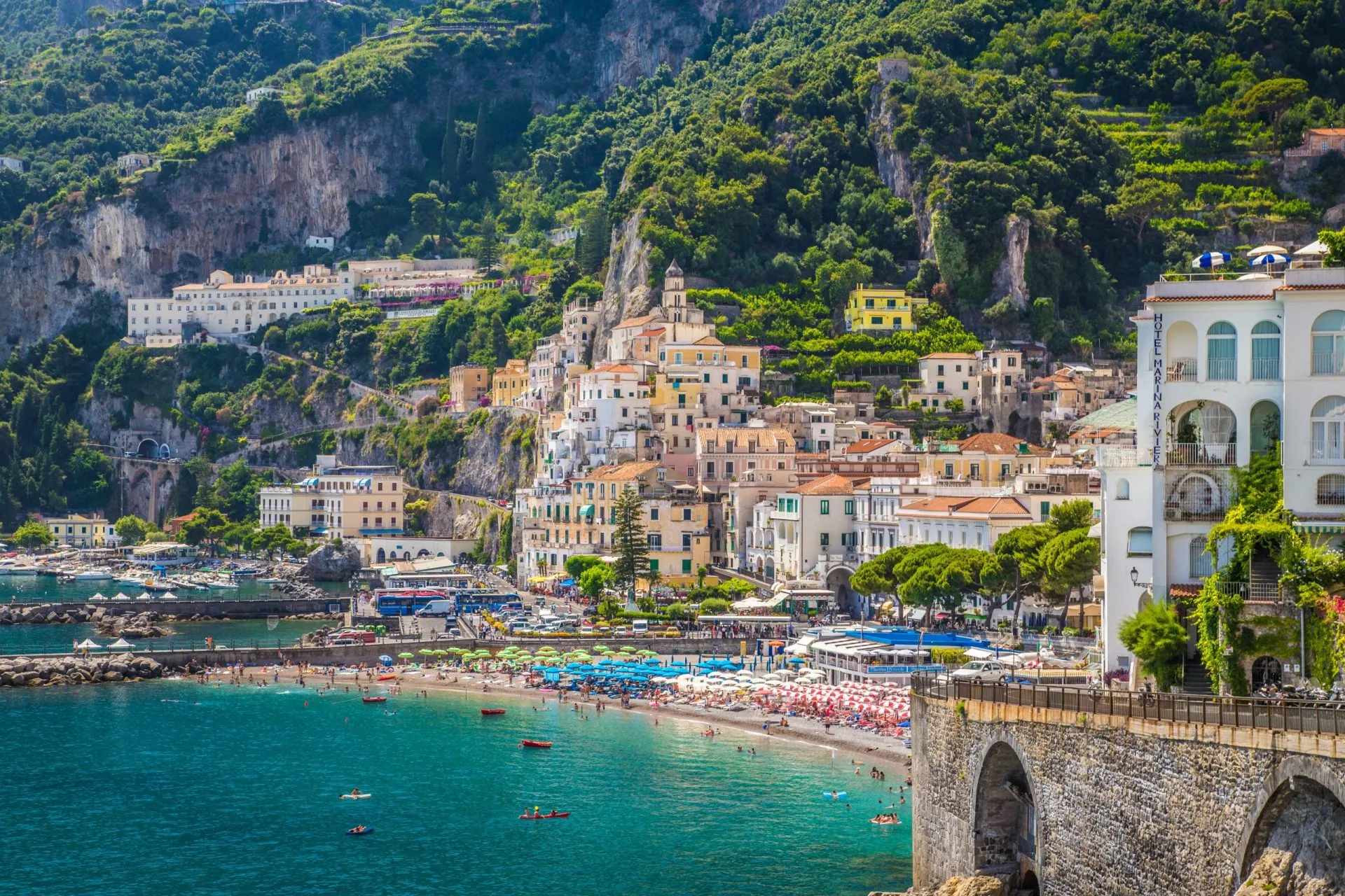 Town of Amalfi, Amalfi Coast, Campania, Italy