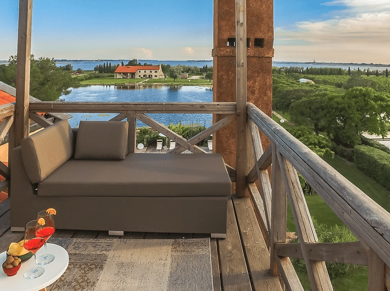 Balcony with view