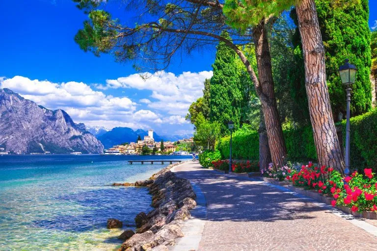 scenery of northen Itlay - Malcesine,  Lago di garda
