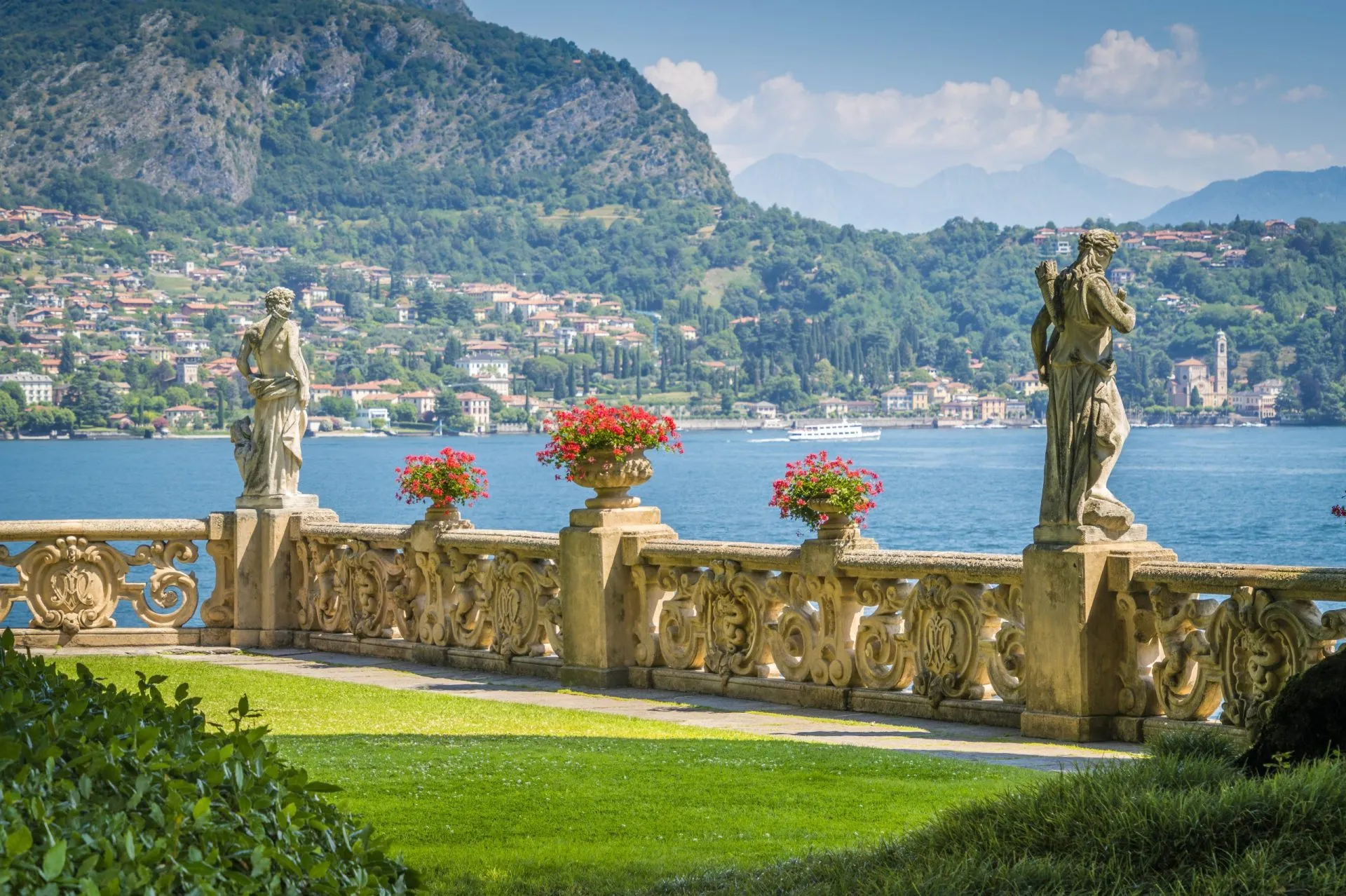 Villa del Balbianello, famous villa in the comune of Lenno, overlooking Lake Como. Lombardy, Italy.
