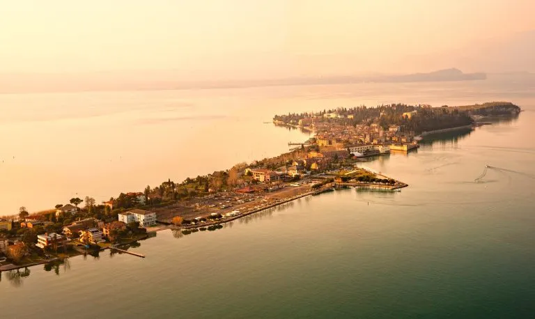 Sirmione, lake garda, italy.