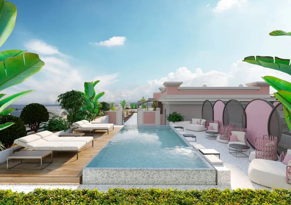 Sonnenterrasse mit Pool